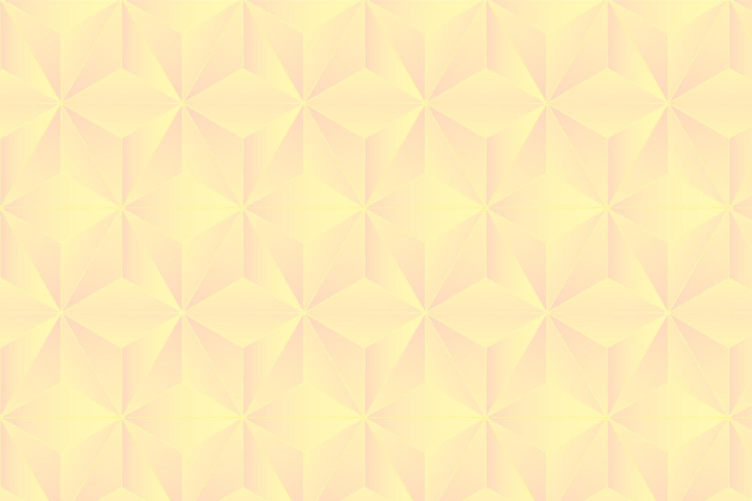 Origami star pattern background in yellow