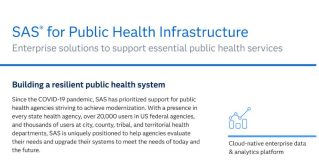 SAS for Public Health Infrastructure
