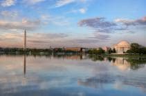 Capital reflections Washington, DC -- a beautiful pastel 