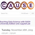 Free webinar today: Teaching Data Science with SAS® University Edition and JupyterLab