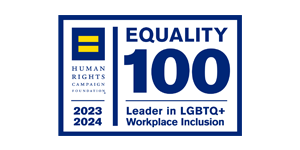 2023-2024 Equality 100 Leader in LGBTQ+ Workplace Inclusion