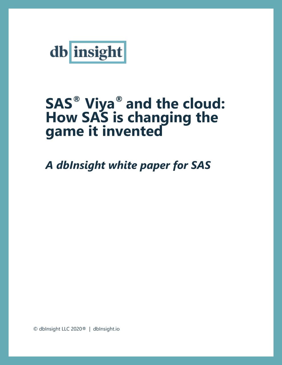 SAS® Viya® and the cloud: How SAS is changing the game it invented