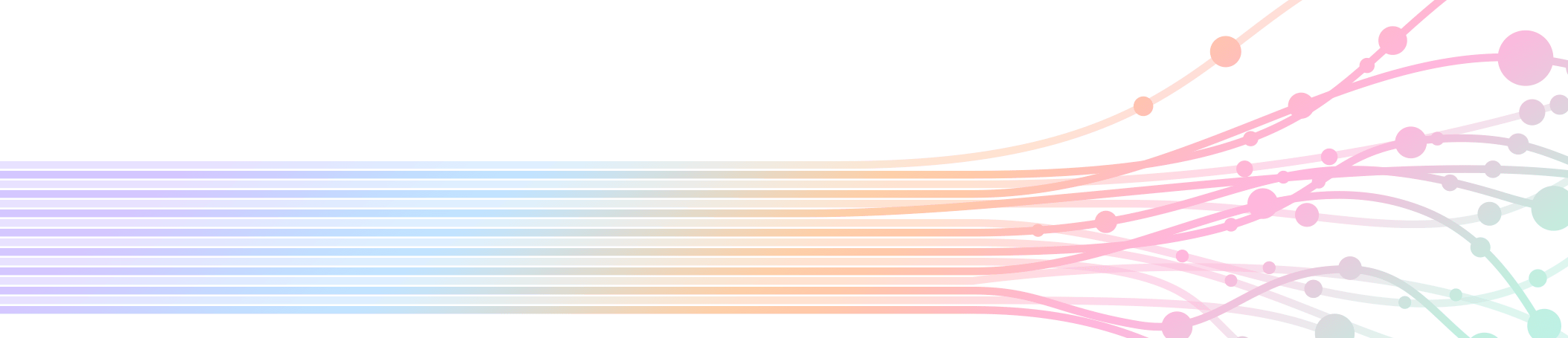 Straight lines to waves graphic