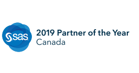 SAS® 2019 Partner of the Year badge for Canada