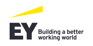 Ernst & Young with tagline in horizontal format
