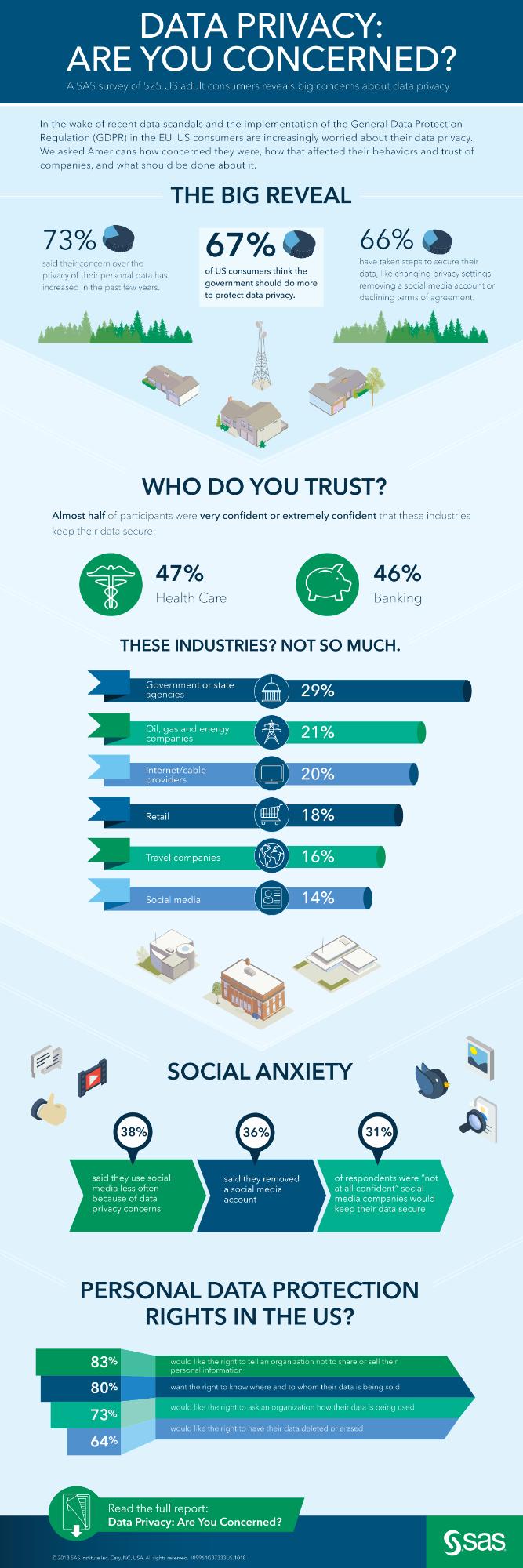 SAS data privacy survey infographic