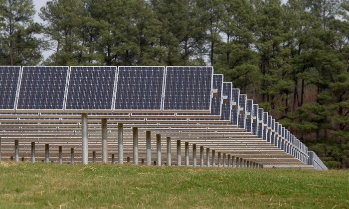 SAS solar farm panels
