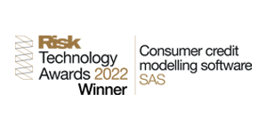Logotipo del software de modelización del crédito al consumo del año en los Risk Technology Awards
