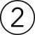 Number 2 circled icon