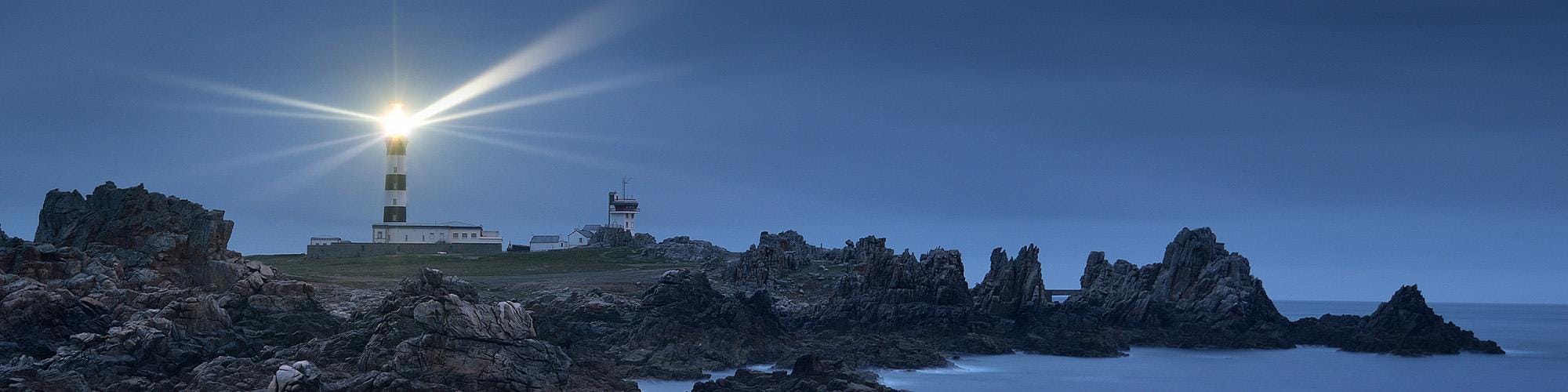 Ouessant Lighthouse in Brittany
