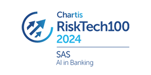 Logotipo del premio Chartis RiskTech 100 2024 AI in Banking