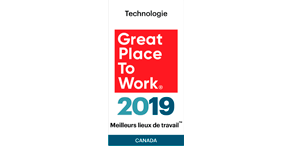 2019 Meilleurs lieux de travail - Technologie - Canada