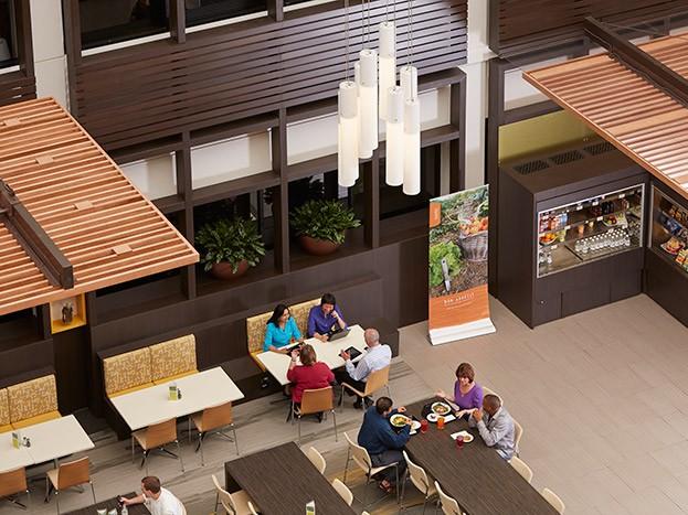 SAS on-campus cafe located at Cary, NC headquarters