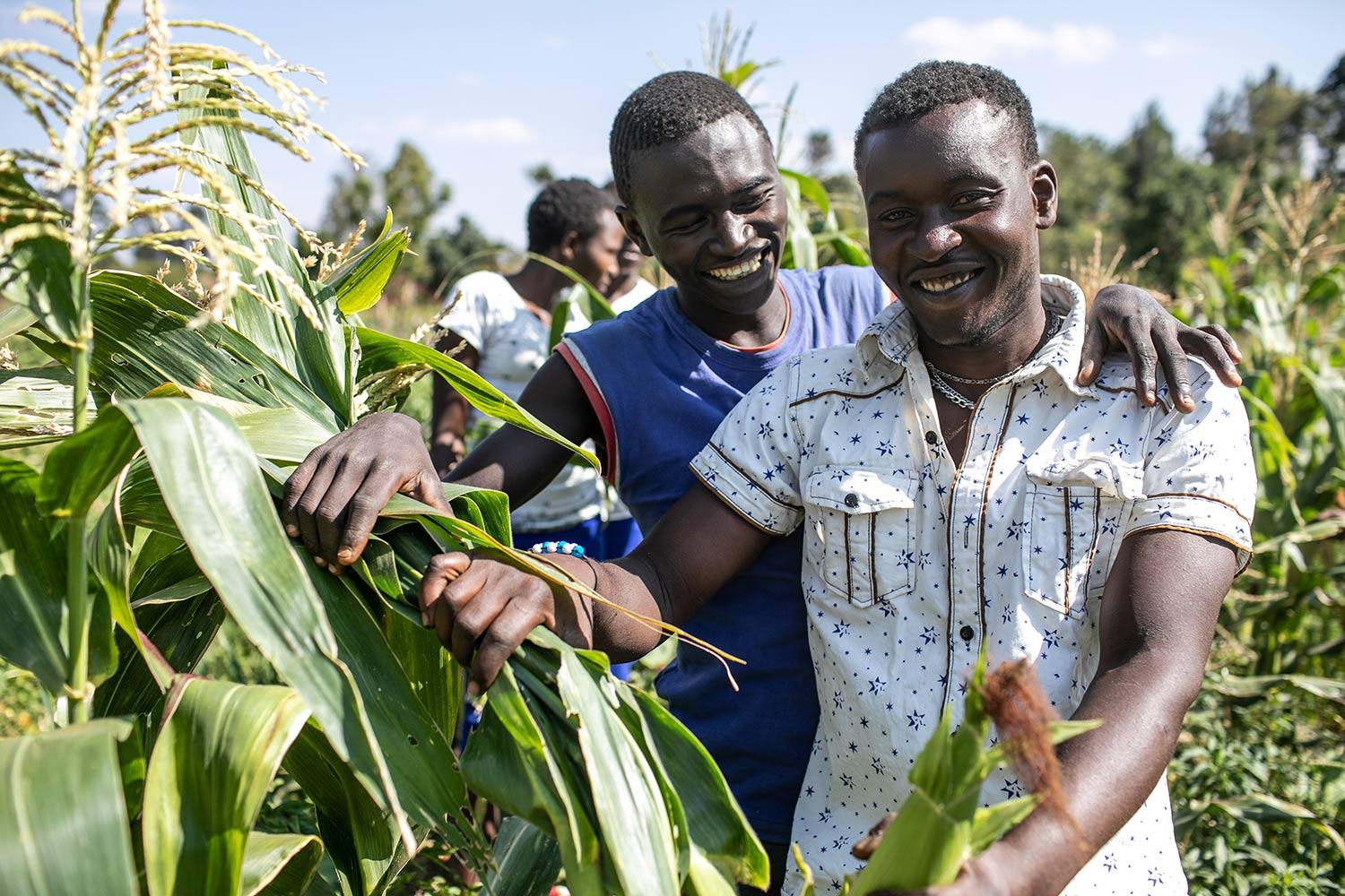 Men Farming in Kenya