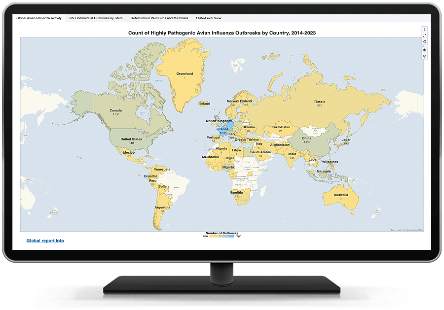 Voir la démonstration interactive de SAS Visual Analytics Emerging Disease Surveillance and Forecasting (Surveillance et prévision des maladies émergentes)