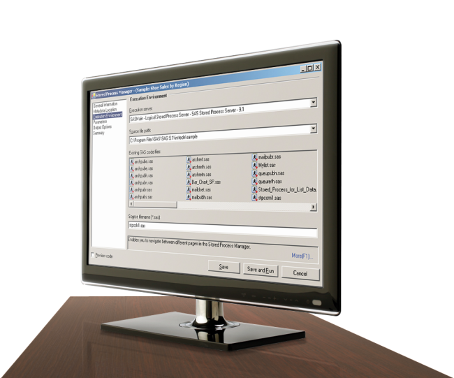 SAS Integration Technologies shown on desktop monitor