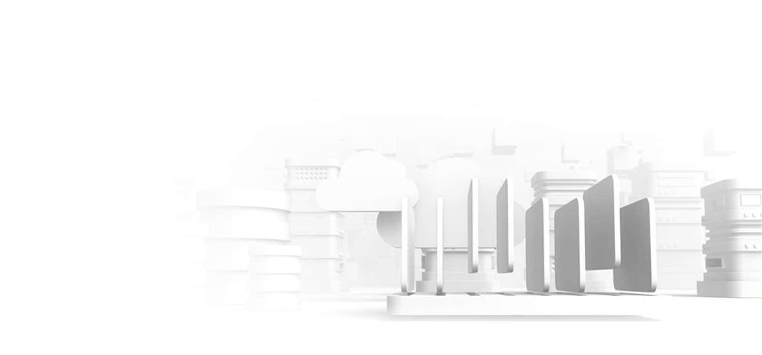 Futuristic data management illustration