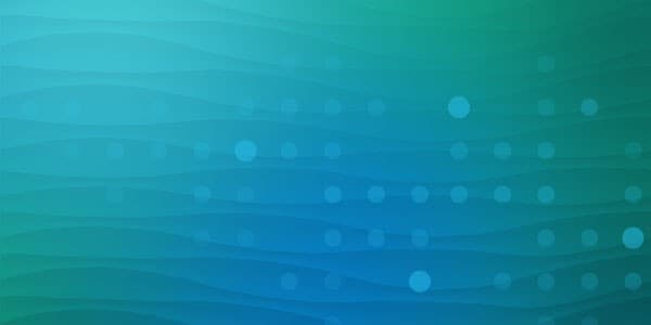 Wavy lines with dot pattern on teal, blue and green background
