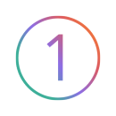 Number 01 Icon Gradient Colors