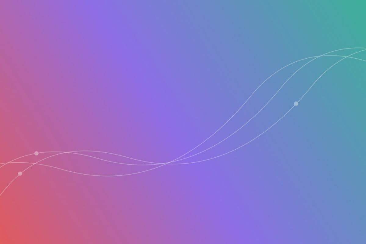 Background with shading color from Pink to Teal left to right with lines crossing the screen