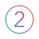 Number 02 Icon Gradient Colors
