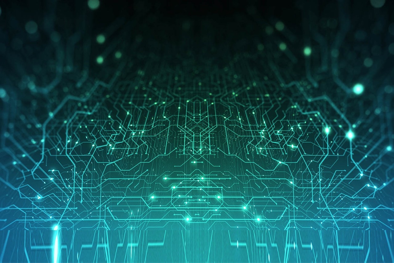 Network lines in the microprocessor