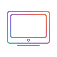 Desktop Monitor Icon Gradient Colors