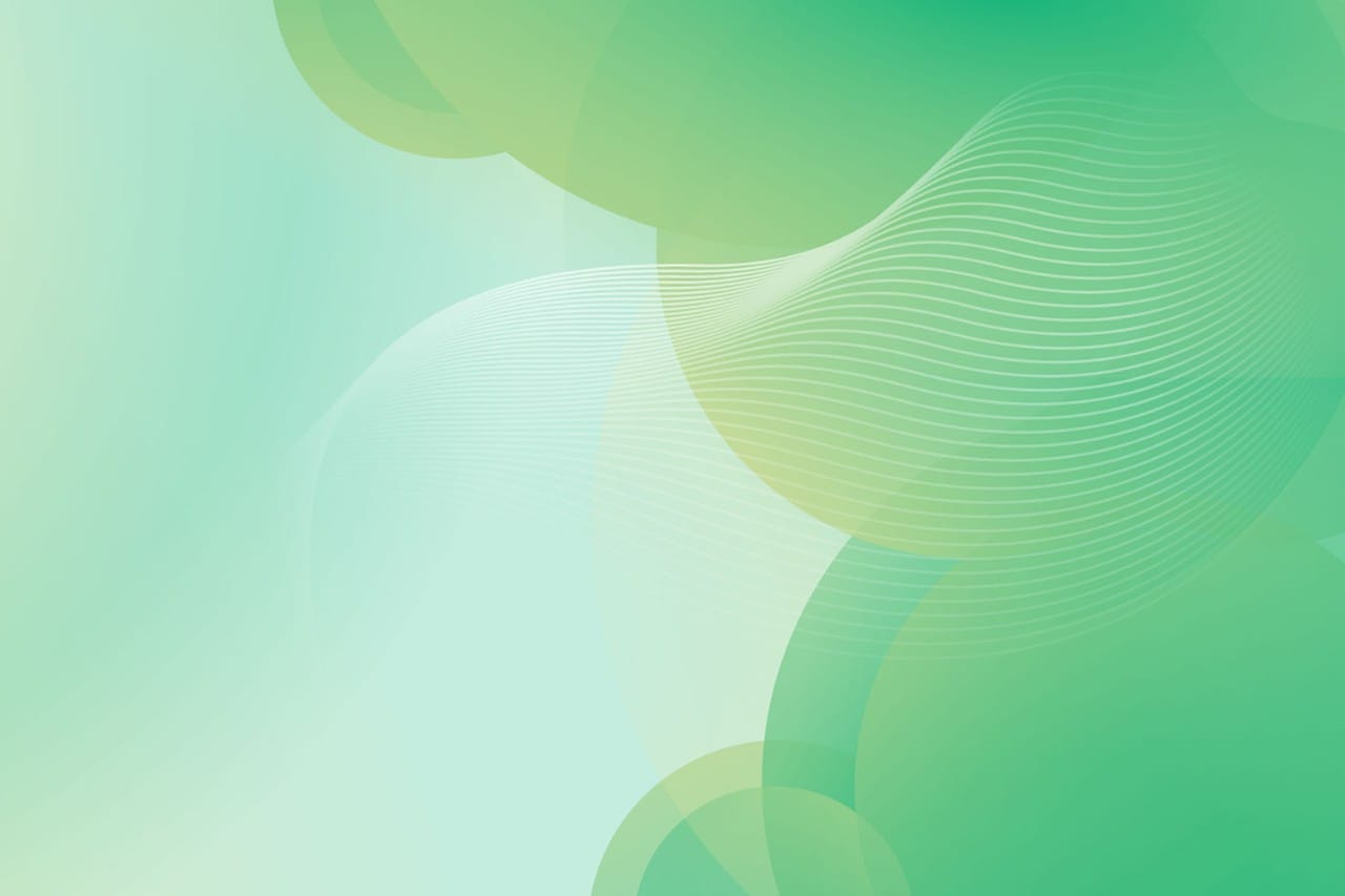 Green Background with Circles and crossing lines