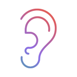 Ear Icon Gradient Colors