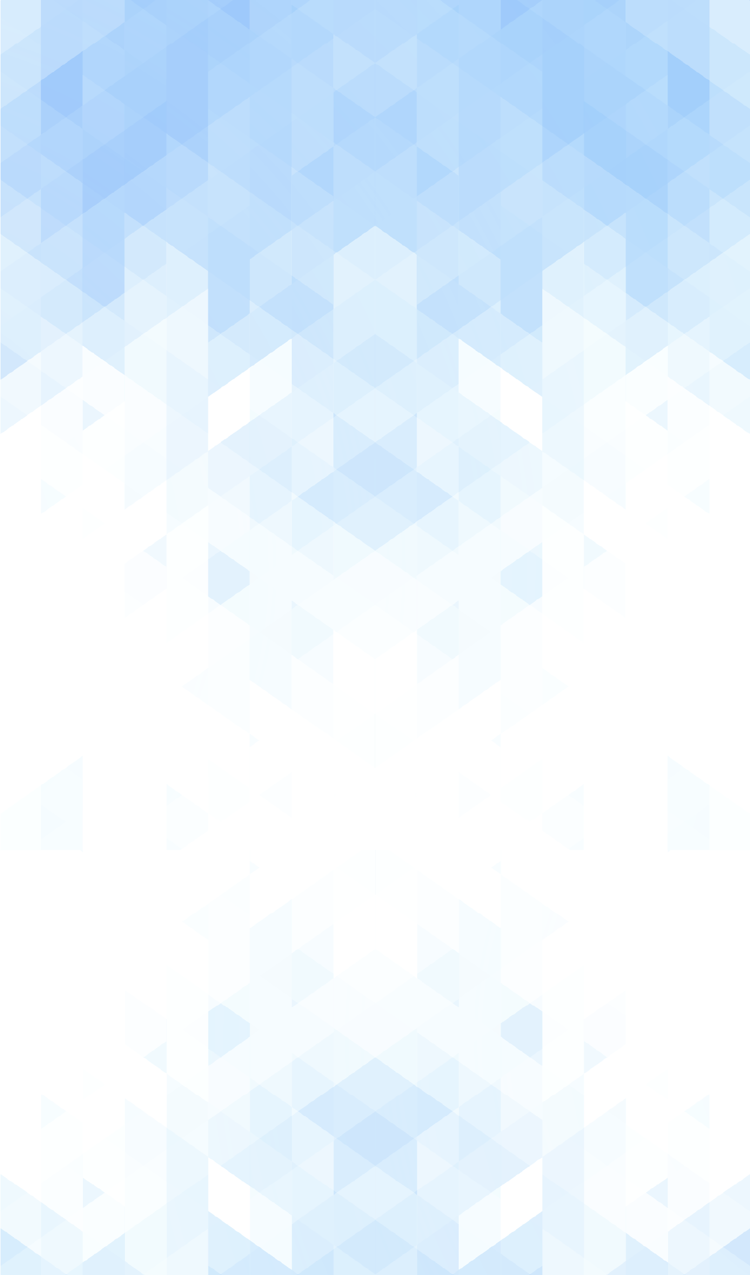 Vertical abstract white background with blue gradient shapes