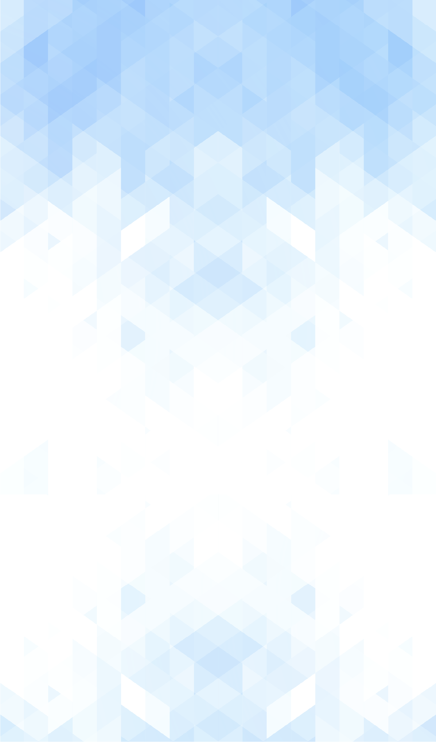 Vertical abstract white background with blue gradient shapes