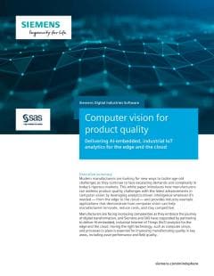Computer vision for product quality