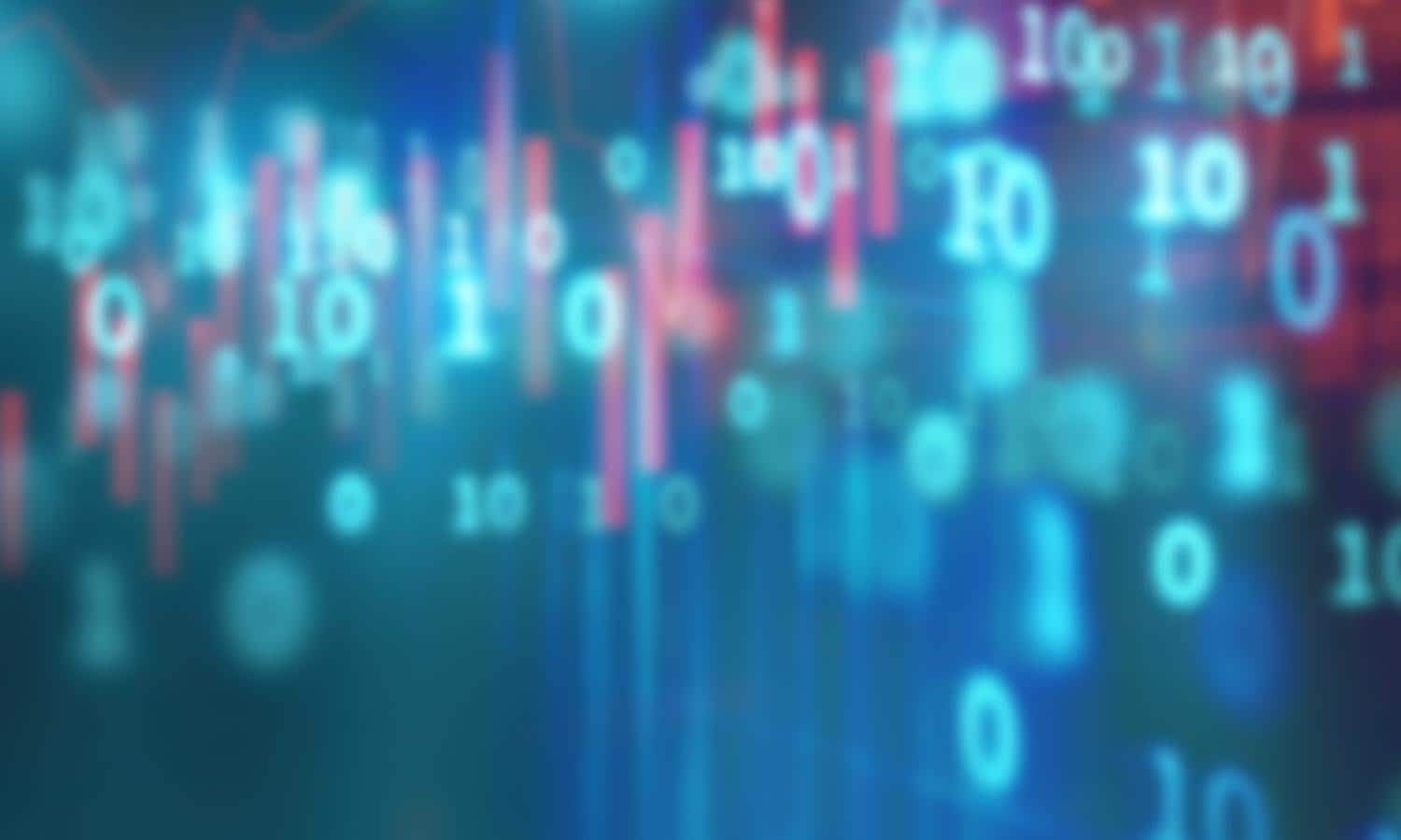 Blurred binary graphic abstract