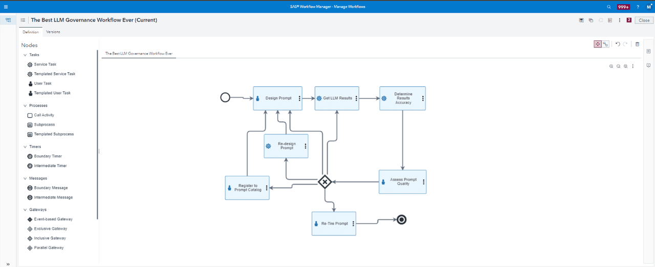 SAS Generative AI Process Automationのスクリーンショット