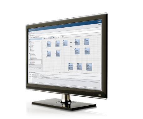 SAS Data Management screenshot on monitor