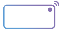virtual friday blue purple logo