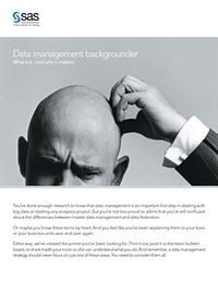 Data management backgrounder