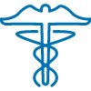 Blockchain for health care icon
