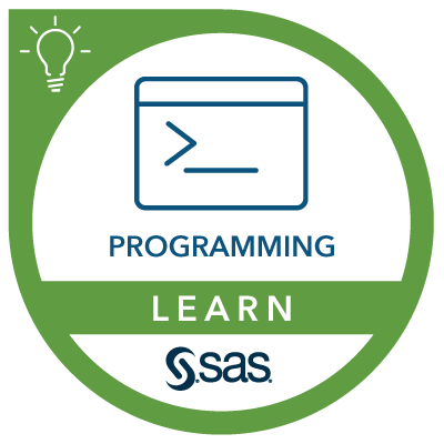 SAS Learn Badge for Programming