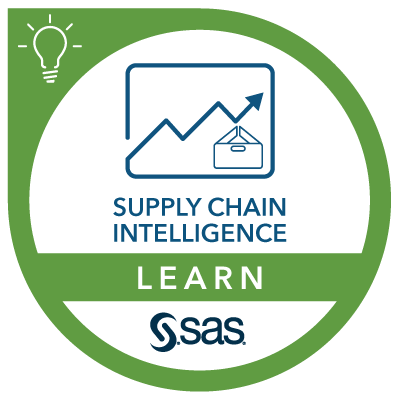 SAS Learn Badge for Supply Chain Intelligence