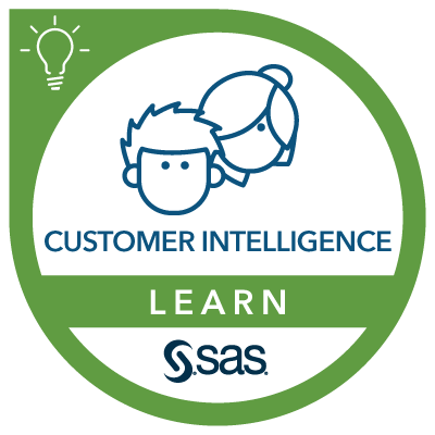 SAS Learn Badge for Customer Intelligence
