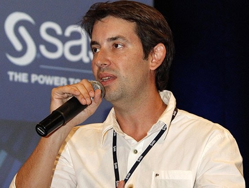 SAS Digital Marketing & Analytics Conference 2015 - Danilo Cunha no palco do evento SAS