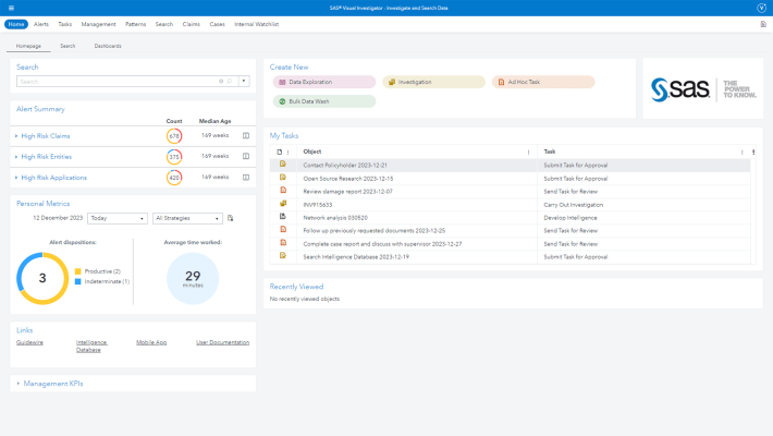 SAS Visual Investigator