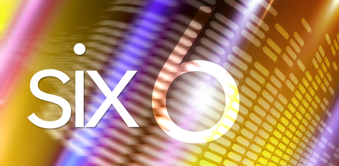 abstract graphic with number 6 abstract graphic with number 6