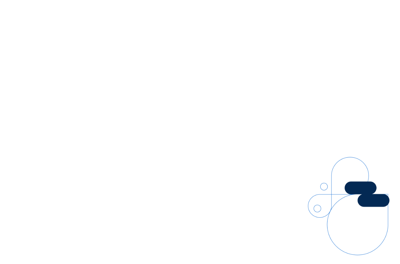 Simple blue outlined shapes with midnight capsules on white background Formas abstratas com contornos azuis