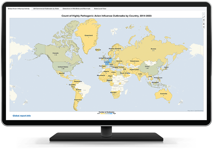 View SAS Visual Analytics Emerging Disease Surveillance and Forecasting interactive demo