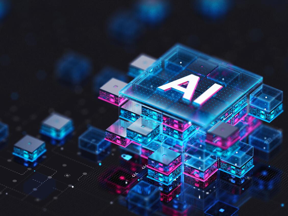 Computer chip imprinted with AI
