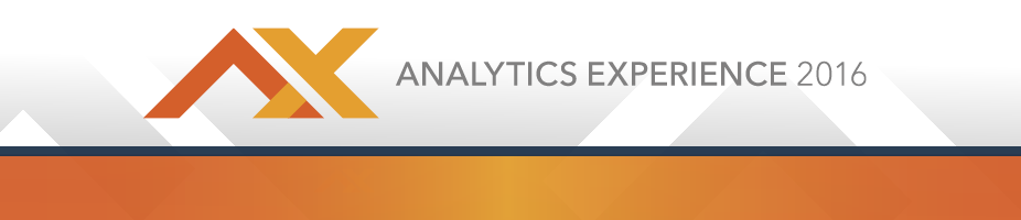 Analytics Experience 2016 CVENT Header Analytics Experience 2016 CVENT Header