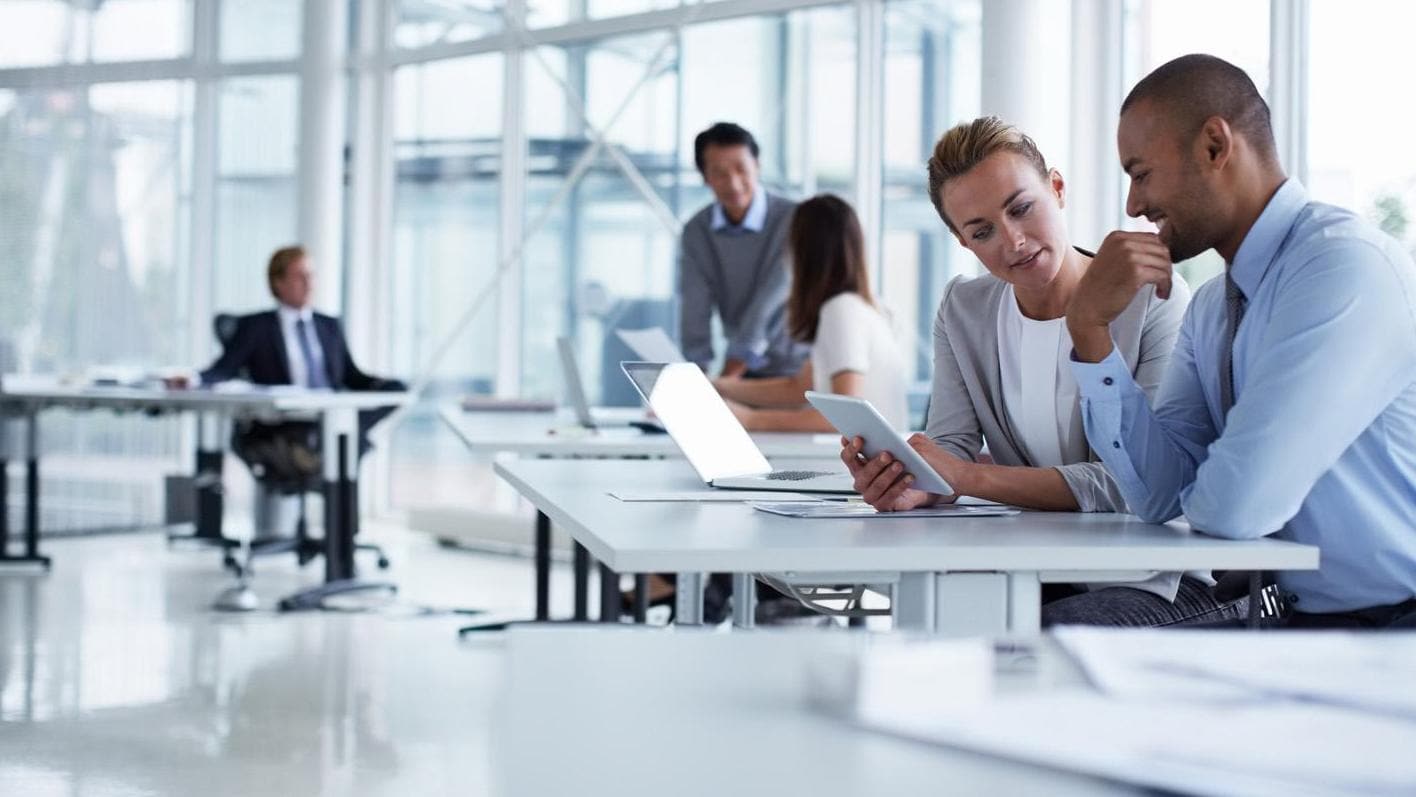 Student using laptop