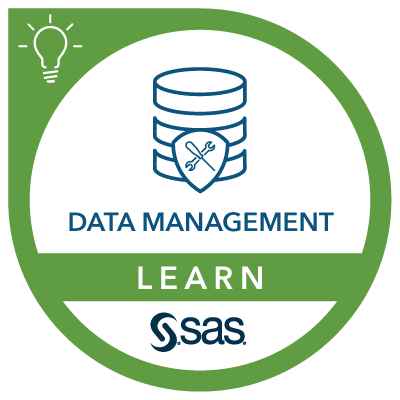 SAS Learn Badge for Data Management
